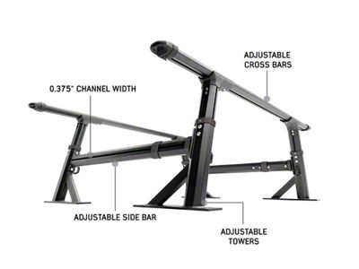 Overland Vehicle Systems Freedom Bed Rack (99-23 Sierra 1500 w/ 5.80-Foot Short Box)