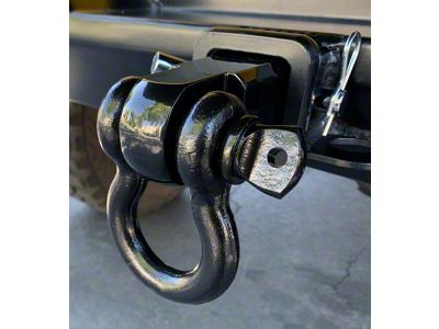 Overland Vehicle Systems 2-Inch Receiver Hitch Recovery Shackle (Universal; Some Adaptation May Be Required)