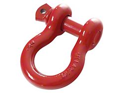 Overland Vehicle Systems 3/4-Inch Recovery Shackle; Red 
