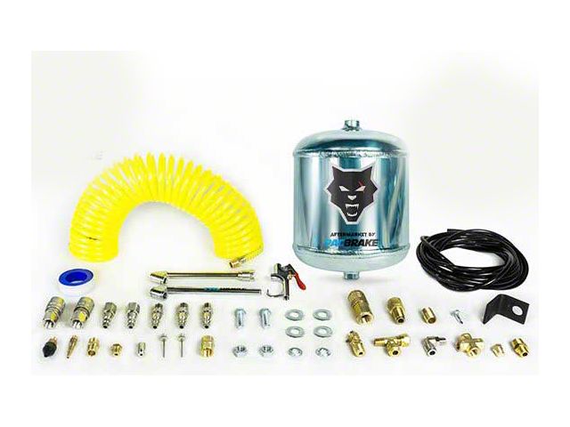 Pacbrake Aluminum Premium Air Tank Kit; 1/2-Gallon (Universal; Some Adaptation May Be Required)