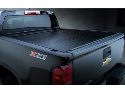 Pace Edwards BedLocker Electric Retractable Bed Cover with Explorer Rails; Gloss Black (99-18 Silverado 1500)