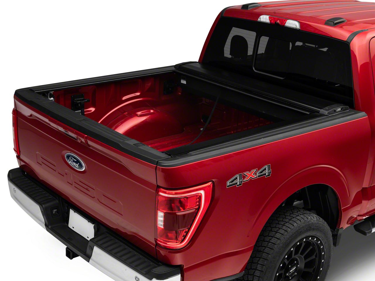 Pace Edwards SwitchBlade Retractable Bed Cover; Gloss Black with ArmorTek Vinyl Deck (21-24 F-150 w/ 5-1/2 & 6-1/2-Foot Bed)