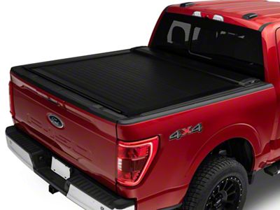 Pace Edwards SwitchBlade Retractable Bed Cover; Gloss Black with ArmorTek Vinyl Deck (21-24 F-150 w/ 5-1/2 & 6-1/2-Foot Bed)