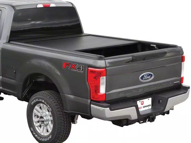 Pace Edwards UltraGroove Metal Retractable Bed Cover; Matte Black (21-24 F-150 w/ 5-1/2 & 6-1/2-Foot Bed)