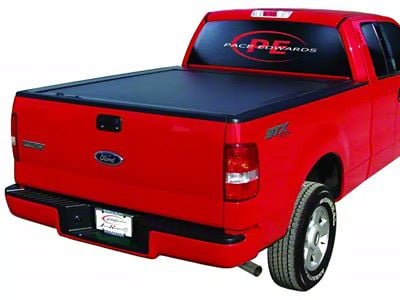 Pace Edwards JackRabbit Retractable Bed Cover; Gloss Black (17-24 F-350 Super Duty)
