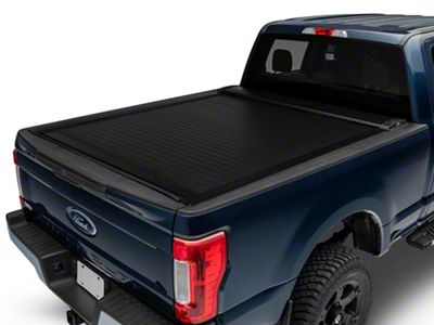 Pace Edwards SwitchBlade Retractable Bed Cover; Gloss Black with ArmorTek Vinyl Deck (17-24 F-350 Super Duty)