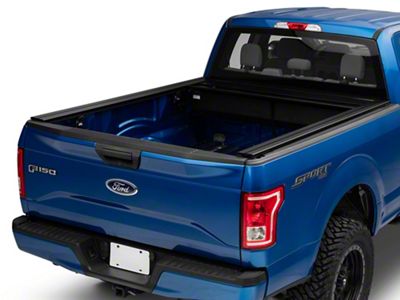 Pace Edwards JackRabbit Retractable Bed Cover with Explorer Rails; Matte Black with ArmorTek Vinyl Deck (15-20 F-150)