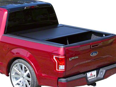 Pace Edwards JackRabbit Retractable Bed Cover with Explorer Rails; Matte Black with ArmorTek Vinyl Deck (97-03 F-150 Styleside w/ 6-1/2-Foot & 8-Foot Bed)