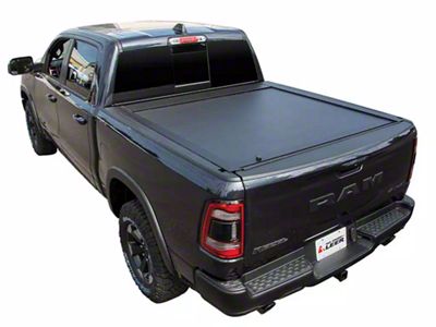 Pace Edwards Full Metal JackRabbit Retractable Bed Cover; Gloss Black (19-23 RAM 1500 w/ 5.7-Foot Box & RAM Box)
