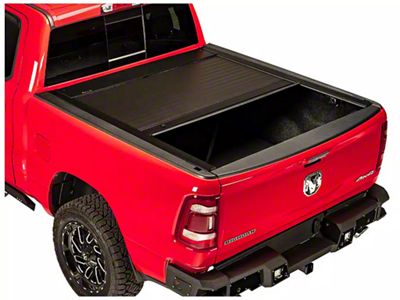 Pace Edwards JackRabbit Retractable Bed Cover; Gloss Black (19-24 RAM 1500 w/ 5.7-Foot Box & RAM Box)