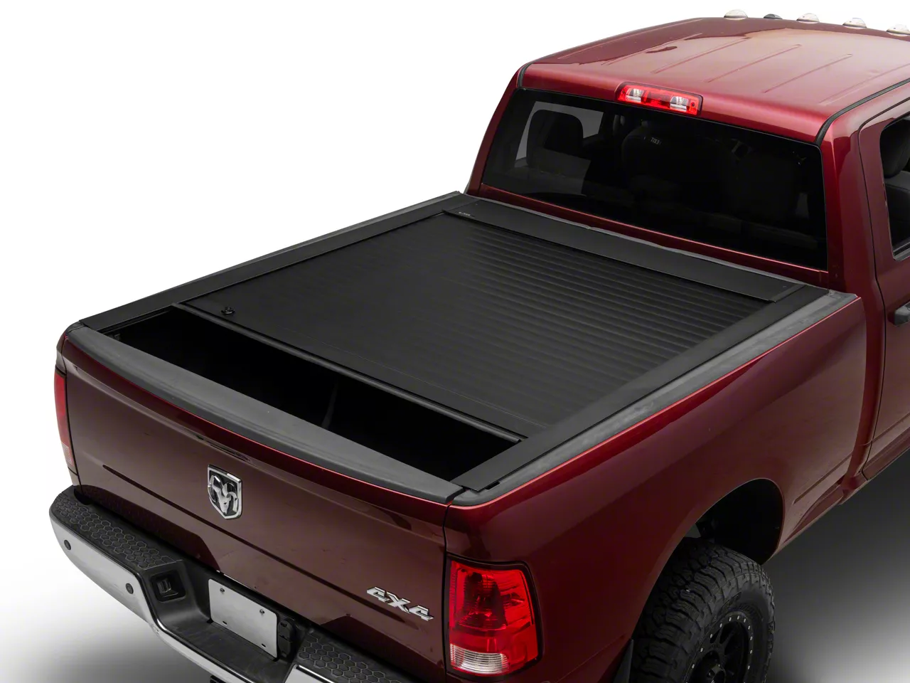Pace Edwards RAM 2500 JackRabbit Retractable Bed Cover; Matte Black with ArmorTek Vinyl Deck