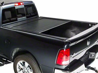 Pace Edwards BedLocker Electric Retractable Bed Cover with Explorer Rails; Gloss Black (10-24 RAM 3500 w/o RAM Box)