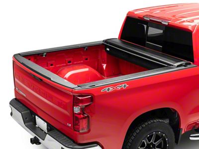 Pace Edwards SwitchBlade Retractable Bed Cover; Gloss Black with ArmorTek Vinyl Deck (19-23 Sierra 1500)
