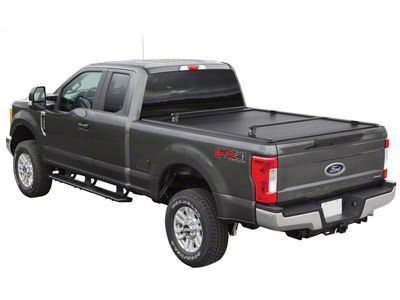 Pace Edwards UltraGroove Metal Retractable Bed Cover; Matte Black (20-25 Sierra 2500 HD w/ 8-Foot Long Box)