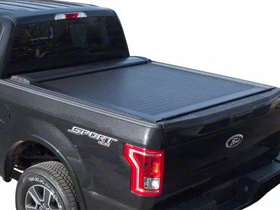 Pace Edwards SwitchBlade Retractable Bed Cover; Gloss Black with ArmorTek Vinyl Deck (15-19 Silverado 3500 HD)