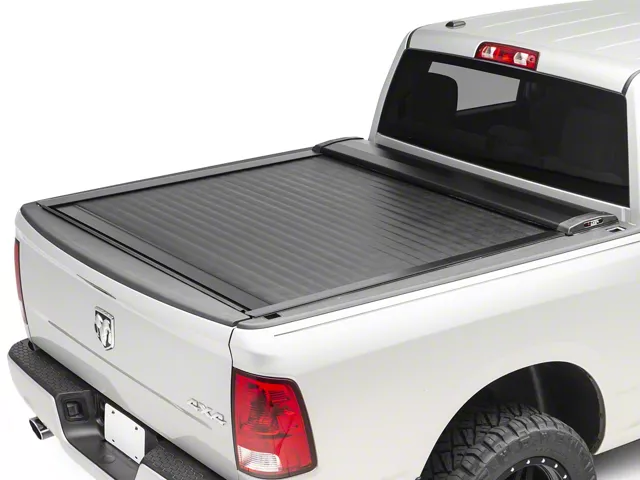 Pace Edwards SwitchBlade Retractable Bed Cover; Gloss Black with ArmorTek Vinyl Deck (09-18 RAM 1500 w/o RAM Box)