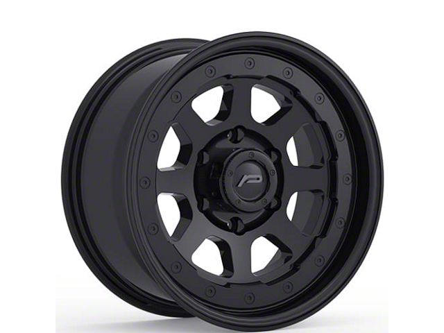 Pacer Nighthawk Satin Black 6-Lug Wheel; 17x8.5; 15mm Offset (07-13 Sierra 1500)