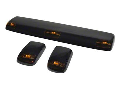 LED Hi-5 Cab Roof Light Kit; Amber (15-19 Silverado 3500 HD)