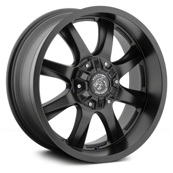 Panther Off Road Silverado 1500 578 Flat Black 6-Lug Wheel; 20x9; 12mm ...