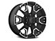 Panther Off Road 904 Flat Black Machined 6-Lug Wheel; 20x9; -12mm Offset (15-20 Tahoe)