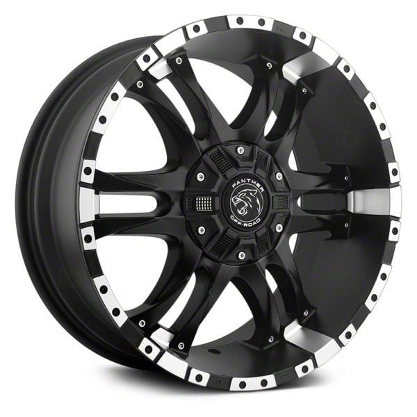 Panther Off Road F-150 810 Flat Black Machined 6-Lug Wheel; 20x9; 0mm ...