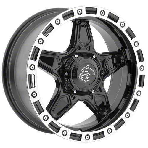 Panther Off Road RAM 1500 576 Gloss Black Machined 5-Lug Wheel; 20x9 ...