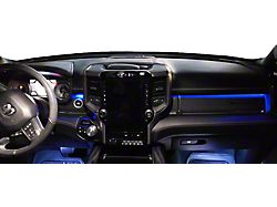 Paragoptics Factory Ambient Lighting Upgrade; True Blue (21-24 RAM 1500 Laramie Crew Cab w/o Factory Dash Lighting)