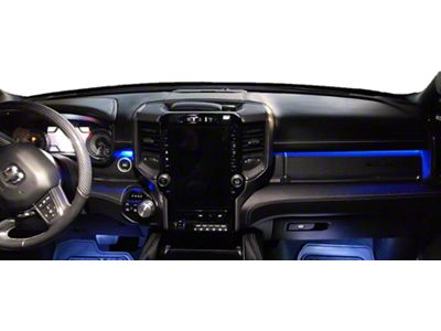 Paragoptics Factory Ambient Lighting Upgrade; True Blue (21-24 RAM 1500 Laramie Crew Cab w/o Factory Dash Lighting)