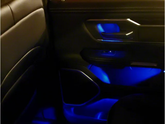 Paragoptics Factory Ambient Lighting Upgrade; True Blue (2020 RAM 1500 Laramie Crew Cab w/ Factory Dash Lighting; 20-24 RAM 1500 Limited, Longhorn, TRX w/ Factory Dash Lighting)