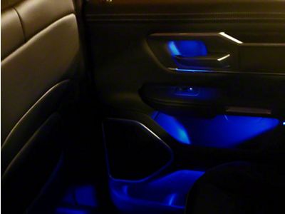 Paragoptics Factory Ambient Lighting Upgrade; True Blue (2019 RAM 1500 Laramie, Laramie Longhorn, Limited w/ Factory Dash Lighting)