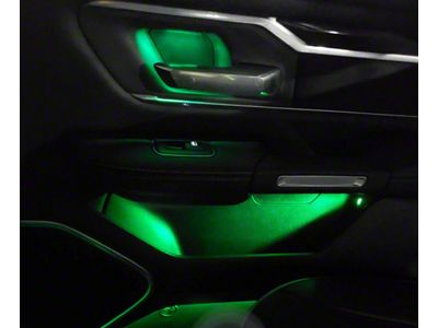 Paragoptics Factory Ambient Lighting Upgrade; True Green (2019 RAM 1500 Laramie, Laramie Longhorn, Limited w/ Factory Dash Lighting)