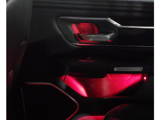 Paragoptics Factory Ambient Lighting Upgrade; True Red (21-24 RAM 1500 Laramie Quad Cab w/o Factory Dash Lighting)