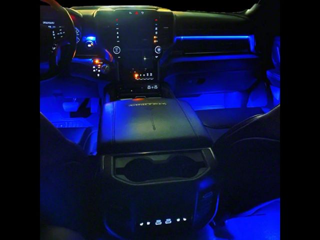 Paragoptics Full Ambient Lighting Retrofit Kit; True Blue (19-24 RAM 1500 Rebel Quad Cab w/ Factory Halogen Footwell Lighting)