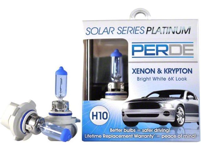 Perde Solar Series Platinum Xenon-Enhanced Halogen Fog Light Bulbs; H10 (03-06 Silverado 1500)