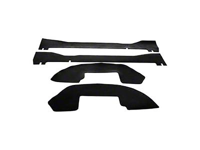 Performance Accessories Gap Guards; Black Polyurethane (04-14 F-150 SuperCab)