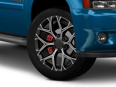 PR176 Gloss Black Milled 6-Lug Wheel; 26x10; 24mm Offset (07-13 Sierra 1500)
