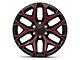 Performance Replicas PR177 Gloss Black Red Milled 6-Lug Wheel; 22x9; 24mm Offset (07-13 Sierra 1500)