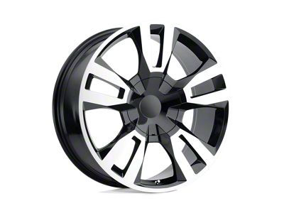 Performance Replicas PR188 Gloss Black Machined 6-Lug Wheel; 20x9; 24mm Offset (07-13 Sierra 1500)