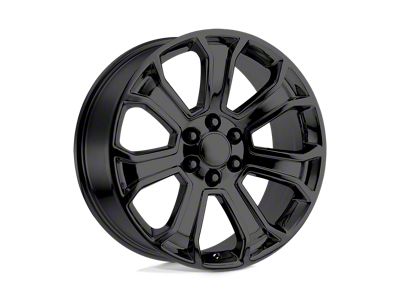 Performance Replicas PR166 Gloss Black 6-Lug Wheel; 20x9; 24mm Offset (07-13 Silverado 1500)