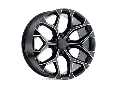 Performance Replicas PR176 Gloss Black Milled 6-Lug Wheel; 26x10; 24mm Offset (07-13 Silverado 1500)