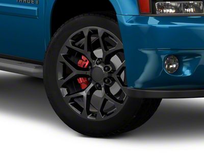 PR176 Gloss Black 6-Lug Wheel; 30x10; 31mm Offset (07-13 Silverado 1500)