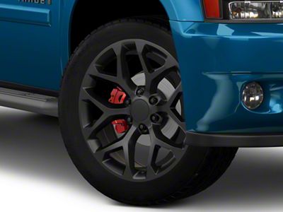 PR176 Matte Black 6-Lug Wheel; 24x10; 24mm Offset (07-13 Silverado 1500)