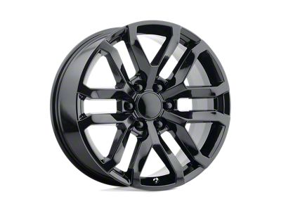 PR196 Gloss Black 6-Lug Wheel; 20x9; 24mm Offset (07-13 Silverado 1500)