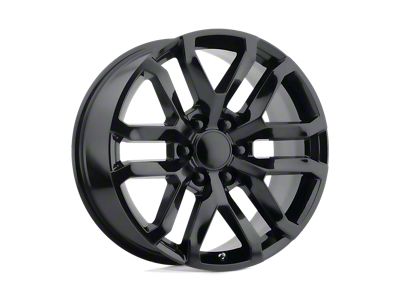 PR196 Satin Black 6-Lug Wheel; 20x9; 24mm Offset (07-13 Silverado 1500)