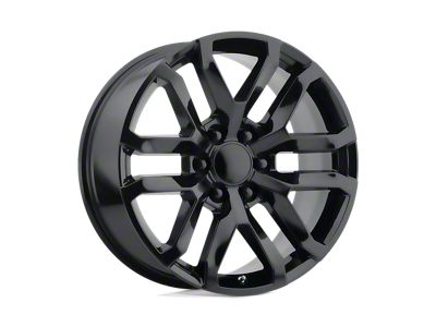 Performance Replicas PR196 Satin Black 6-Lug Wheel; 20x9; 24mm Offset (07-13 Silverado 1500)