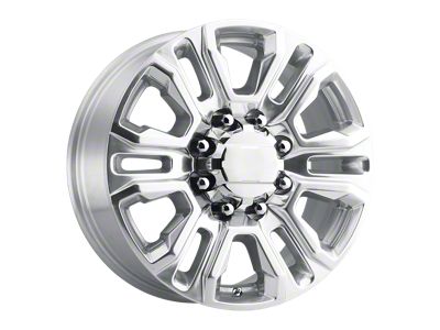 Performance Replicas PR207 Polished 8-Lug Wheel; 20x8.5; 47mm Offset (11-14 Silverado 3500 HD SRW)