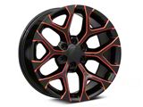 Performance Replicas PR176 Gloss Black Red Milled 6-Lug Wheel; 20x9; 24mm Offset (07-14 Tahoe)