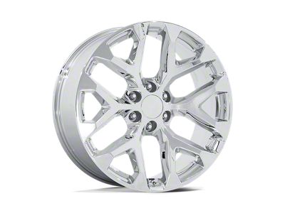 PR177 Chrome 6-Lug Wheel; 26x10; 24mm Offset (07-14 Tahoe)