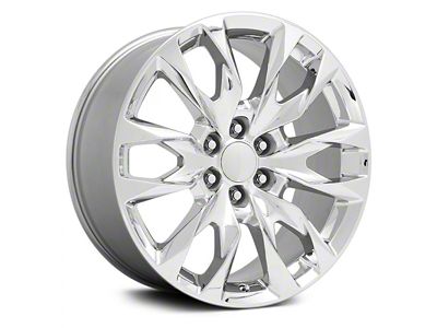 PR210 Chrome 6-Lug Wheel; 24x10; 30mm Offset (07-14 Tahoe)