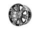 Performance Replicas PR113 Chrome with Matte Black Accents 6-Lug Wheel; 22x9; 24mm Offset (07-14 Yukon)